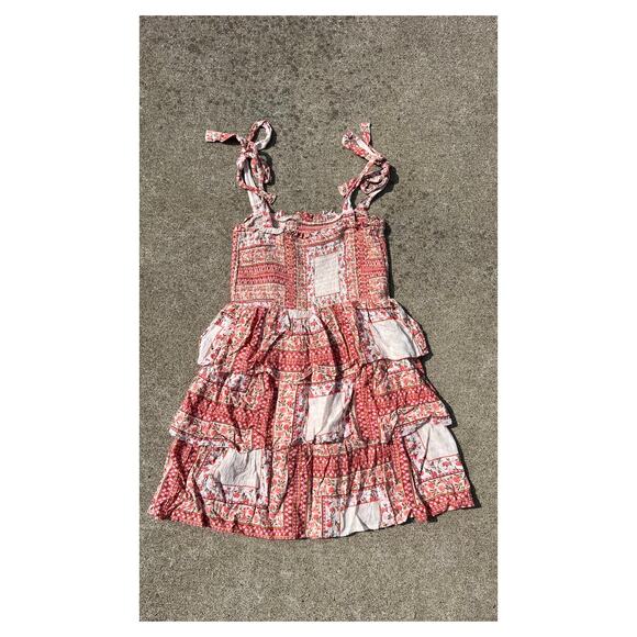 American Eagle Dress Women Size Small Floral Smocked Bodycon Mini Patchwork - Picture 5 of 5